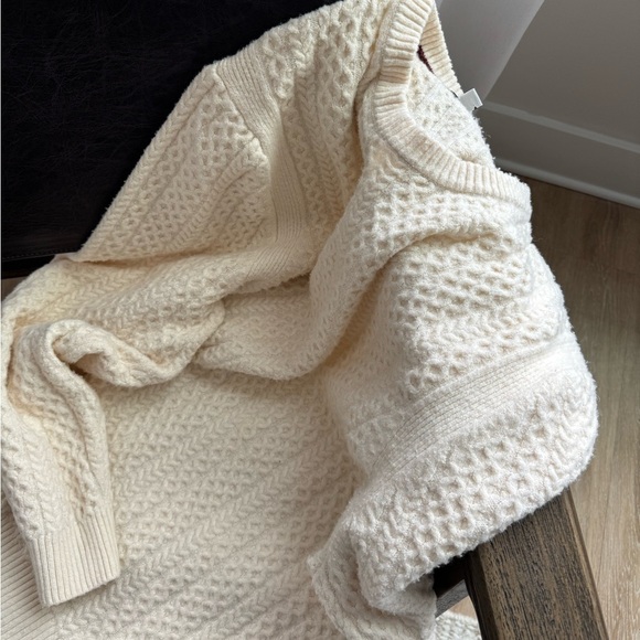 Free Assembly Sweaters - Cream Cable Knit Sweater